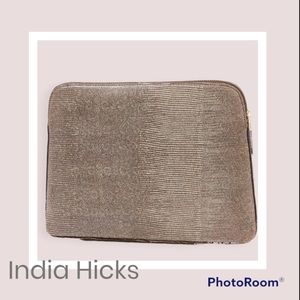 India Hicks Insider Pouch in Brown Leather